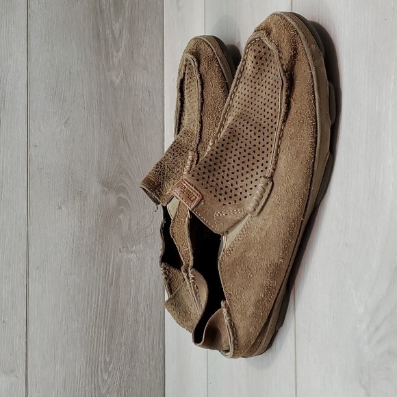 Olukai Mens Moloa Kohana Loafer Suede Slip On shoes sz 12 - Picture 2 of 11